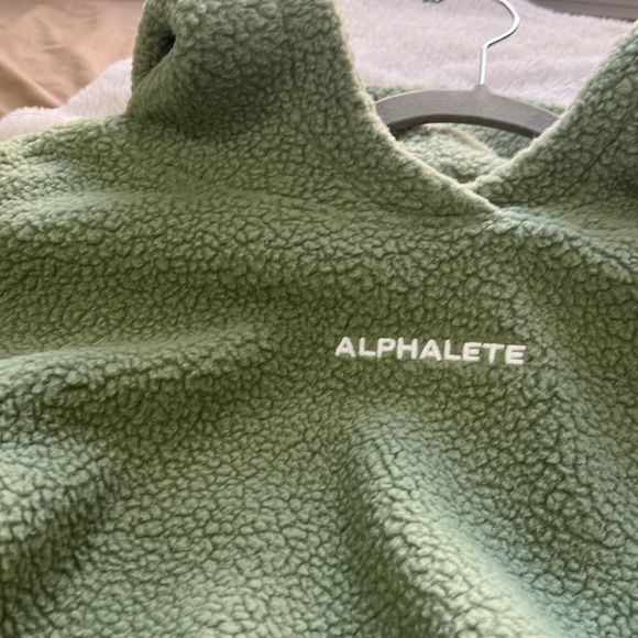 ALPHALETE KING CROP HOODIE - SAGE - Picture 2 of 4